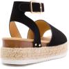 imageDREAM PAIRS Womens Platform Espadrilles Casual Ankle Strap Wedge Sandals Comfortable Dressy Summer ShoesBlacknubuck