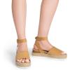 imageDREAM PAIRS Womens Platform Espadrilles Casual Ankle Strap Wedge Sandals Comfortable Dressy Summer ShoesCamalsuede