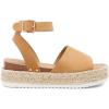 imageDREAM PAIRS Womens Platform Espadrilles Casual Ankle Strap Wedge Sandals Comfortable Dressy Summer ShoesCamalsuede