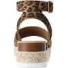 imageDREAM PAIRS Womens Platform Espadrilles Casual Ankle Strap Wedge Sandals Comfortable Dressy Summer ShoesLeopard