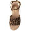 imageDREAM PAIRS Womens Platform Espadrilles Casual Ankle Strap Wedge Sandals Comfortable Dressy Summer ShoesLeopard