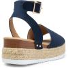 imageDREAM PAIRS Womens Platform Espadrilles Casual Ankle Strap Wedge Sandals Comfortable Dressy Summer ShoesNavysuede
