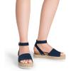 imageDREAM PAIRS Womens Platform Espadrilles Casual Ankle Strap Wedge Sandals Comfortable Dressy Summer ShoesNavysuede
