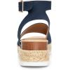 imageDREAM PAIRS Womens Platform Espadrilles Casual Ankle Strap Wedge Sandals Comfortable Dressy Summer ShoesNavysuede