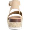 imageDREAM PAIRS Womens Platform Espadrilles Casual Ankle Strap Wedge Sandals Comfortable Dressy Summer ShoesNudesuede