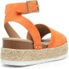 imageDREAM PAIRS Womens Platform Espadrilles Casual Ankle Strap Wedge Sandals Comfortable Dressy Summer ShoesOrange