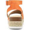 imageDREAM PAIRS Womens Platform Espadrilles Casual Ankle Strap Wedge Sandals Comfortable Dressy Summer ShoesOrange