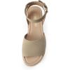 imageDREAM PAIRS Womens Platform Espadrilles Casual Ankle Strap Wedge Sandals Comfortable Dressy Summer ShoesTaupe