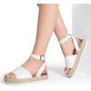 imageDREAM PAIRS Womens Platform Espadrilles Casual Ankle Strap Wedge Sandals Comfortable Dressy Summer ShoesWhitepu
