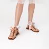 imageDREAM PAIRS Womens TStrap Thong Flat Sandals with Cute Square Toe Strappy for SummerBrown