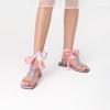 imageDREAM PAIRS Womens TStrap Thong Flat Sandals with Cute Square Toe Strappy for SummerPurple