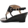 imageDREAM PAIRS Womens Wedge Thong Sandals Summer Rhinestone Dress Shoes for WeddingBlack