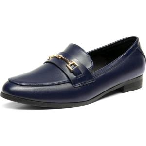 imageDREAM PAIRS Womens Loafers Penny Loafers Fashion Comfortable Flats Dressy ShoesNavypu