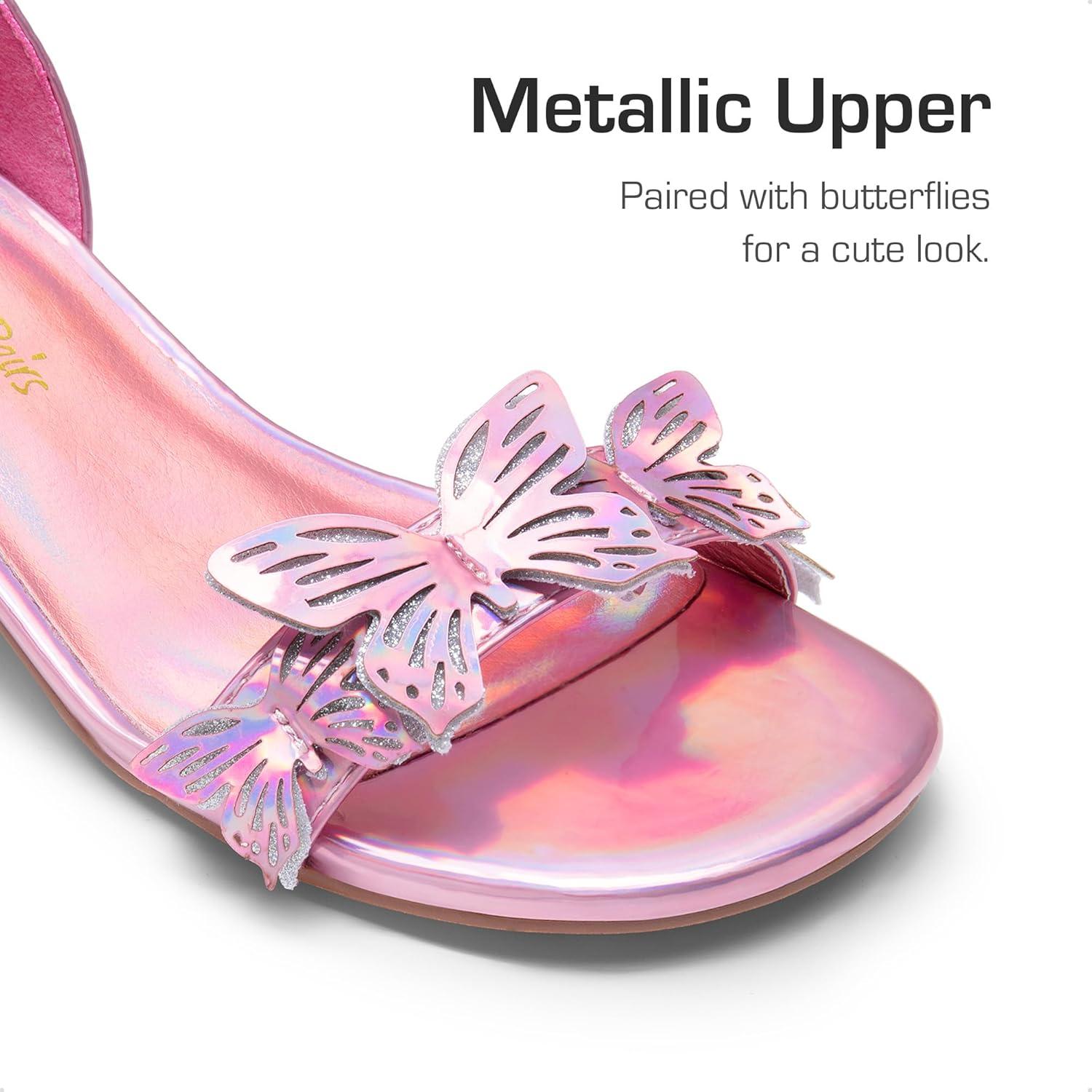 imageDREAM PAIRS Lace Up Low Heel Sandals for Girls Ankle Strap Dress Pump Strappy Gladiator Wedding Party Shoes for Little KidBig KidPink