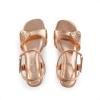 imageDREAM PAIRS Girls Sandals Ankle Strap Square Toe Low Heel Crystal Shell Wedding Party Flower Dress Shoes for Little KidsBig KidsChampagnerhinestone