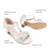 imageDREAM PAIRS Girls Sandals Ankle Strap TStrap Low Heel Pearl Bow Flower Pump Dress Wedding Party Shoes for Little KidBig KidIvory