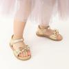 imageDREAM PAIRS Girls Sandals Fashion Bow Summer Shoes for ToddlerLittle KidGold