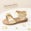 imageDREAM PAIRS Girls Sandals Fashion Bow Summer Shoes for ToddlerLittle KidGold