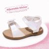 imageDREAM PAIRS Girls Sandals Fashion Bow Summer Shoes for ToddlerLittle KidWhiteglitter