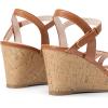 imageDREAM PAIRS Girls Wedge Sandals Flatform Open Toe Summer Platform Sandals Flower Wedding Party for Little KidBig KidBrown