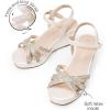 imageDREAM PAIRS Girls Wedge Sandals Flatform Open Toe Summer Platform Sandals Flower Wedding Party for Little KidBig KidIvory