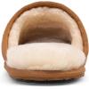 imageDREAM PAIRS Mens Avalon Scuff Slip on Fuzzy Faux Wool Lining Warm Indoor Outdoor House Slippers TanSize 11