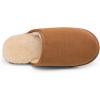 imageDREAM PAIRS Mens Avalon Scuff Slip on Fuzzy Faux Wool Lining Warm Indoor Outdoor House Slippers TanSize 11