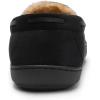 imageDREAM PAIRS Mens Dsl2110m Fuzzy Microsuede Moccasin Slippers with Plush Lining House Shoes Black Size 11