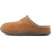 imageDREAM PAIRS Mens MUFFY01 Scuff Slip on Fuzzy Faux Wool Lining Warm Indoor Outdoor House Slippers Tan Size 10