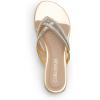 imageDREAM PAIRS Womens Fashion Rhinestones Design Slides SandalsGold