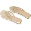 imageDREAM PAIRS Womens Fashion Rhinestones Design Slides SandalsGoldglitter