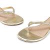 imageDREAM PAIRS Womens Fashion Rhinestones Design Slides SandalsGoldglitter
