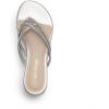 imageDREAM PAIRS Womens Fashion Rhinestones Design Slides SandalsSilver
