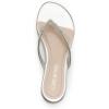 imageDREAM PAIRS Womens Fashion Rhinestones Design Slides SandalsSilver Glitter