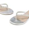 imageDREAM PAIRS Womens Fashion Rhinestones Design Slides SandalsSilver Glitter
