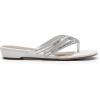 imageDREAM PAIRS Womens Fashion Rhinestones Design Slides SandalsWhite