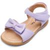 imageDREAM PAIRS Girls Sandals Fashion Bow Summer Shoes for ToddlerLittle KidLightPurple