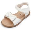 imageDREAM PAIRS Girls Sandals Fashion Bow Summer Shoes for ToddlerLittle KidWhite