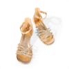 imageDREAM PAIRS Girls Dress Shoes Sandals Low Heels Ankle Strap Flower Wedding Party Shoes for Little KidBig KidChampagne