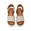 imageDREAM PAIRS Girls Platform Wedge Open Toe Espadrille Sandals with Buckle Ankle Strap for Little KidBig KidBeigeTan