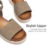 imageDREAM PAIRS Girls Platform Wedge Open Toe Espadrille Sandals with Buckle Ankle Strap for Little KidBig KidTaupe