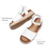 imageDREAM PAIRS Girls Platform Wedge Open Toe Espadrille Sandals with Buckle Ankle Strap for Little KidBig KidWhite