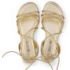 imageDREAM PAIRS Laceup Gladiator Sandals Strappy Dressy Summer Flat Sandals for WomenGold