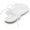 imageDREAM PAIRS Laceup Gladiator Sandals Strappy Dressy Summer Flat Sandals for WomenWhite