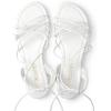 imageDREAM PAIRS Laceup Gladiator Sandals Strappy Dressy Summer Flat Sandals for WomenWhite