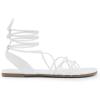 imageDREAM PAIRS Laceup Gladiator Sandals Strappy Dressy Summer Flat Sandals for WomenWhite