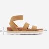 imageDREAM PAIRS Womens Open Toe Ankle Strap Espadrille Flatform Platform Wedge SandalsCamel