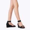 imageDREAM PAIRS Womens Open Toe Buckle Ankle Strap Platform Wedge Sandals Summer ShoesBlack