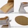 imageDREAM PAIRS Womens Open Toe Buckle Ankle Strap Platform Wedge Sandals Summer ShoesGrey