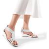 imageDREAM PAIRS Womens Open Toe Low Wedges Sandals Sparkly Rhinestone Strappy Zipper Weeding Dressy Elegant Summer Shoes for LadySilverpat